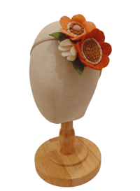 Image 2 of Handmade Felt Floral Headband (D)