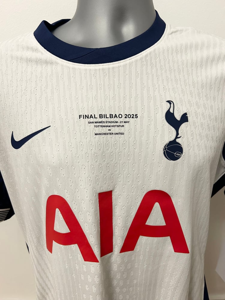 Image of Tottenham Hotspur “VAN DE VEN 37” Vaporknit 2024/25 Home Europa Final Shirt,  L