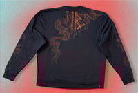 Image 2 of “INNER WORLD” CUSTOM BLEACH PAINTED PULLOVER SWEATSHIRT XL