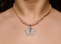 Rose quartz Butterfly