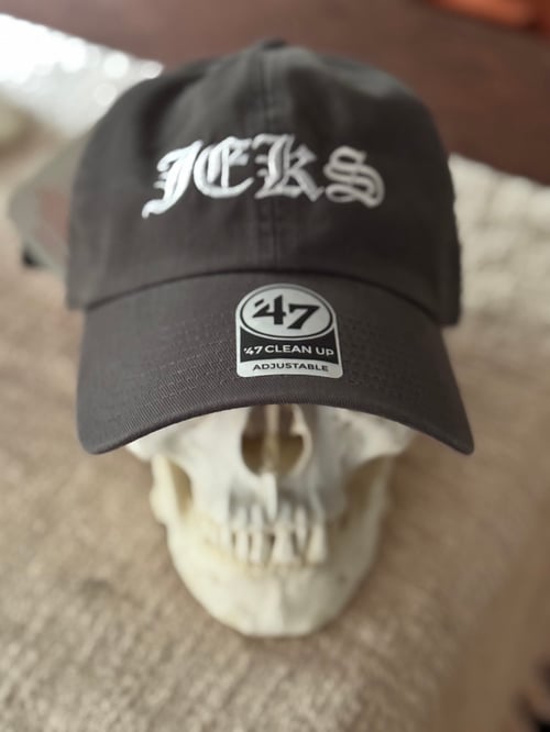Image of JEKS embroidered Dad Hat - Charcoal