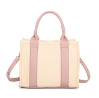 Image 3 of Small Straw Tote Bag