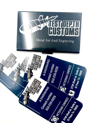 Image of Stainless steel business card holder 