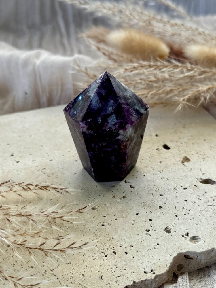 Image of Lepidolite Purple Mica Cupcake Tower 