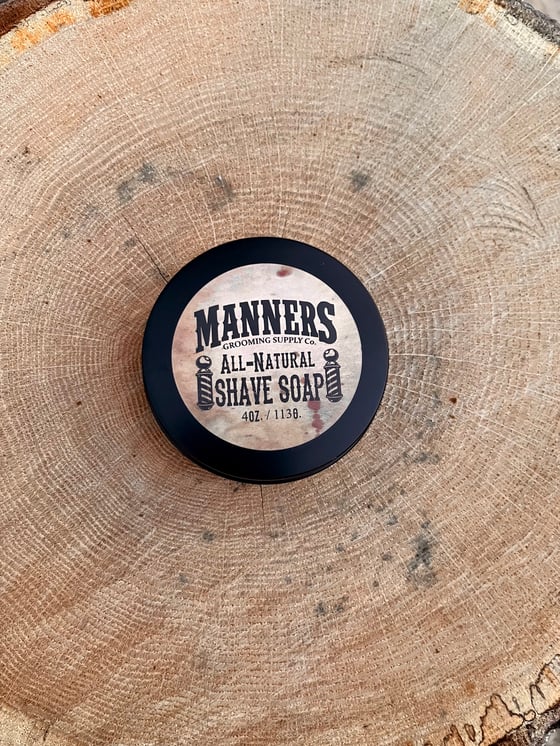 Image of SHAVE SOAP (All-Natural) - In 4oz. Tin