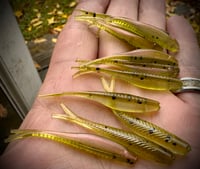 Image 3 of 2” Tracer Shad’s - WATERMELON ROSE