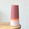 Skyline Vase in Rhubarb and Tangerine