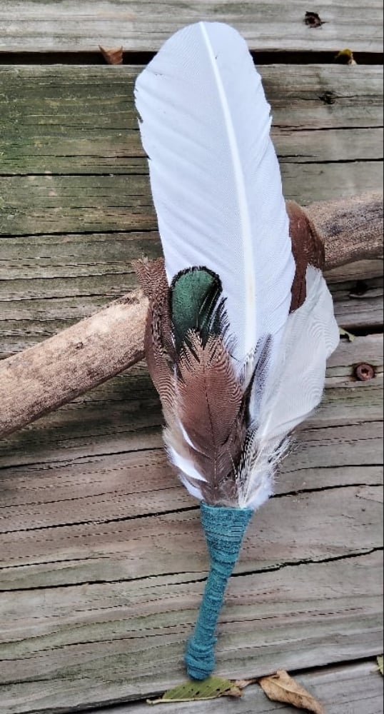 Image of Smudge feather large portal energy 1111 by Priestess Rosalind