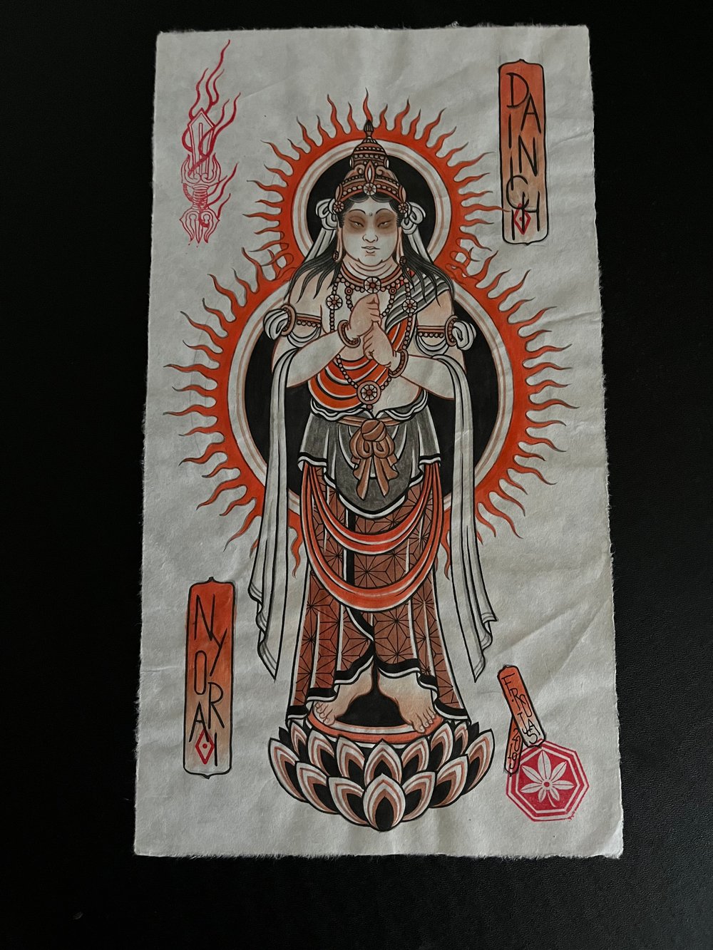 Original painting Dainichi Nyorai 