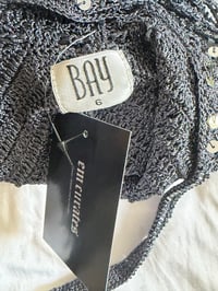Image 8 of Vintage Y2K grey crochet beaded and sequin racer back cami