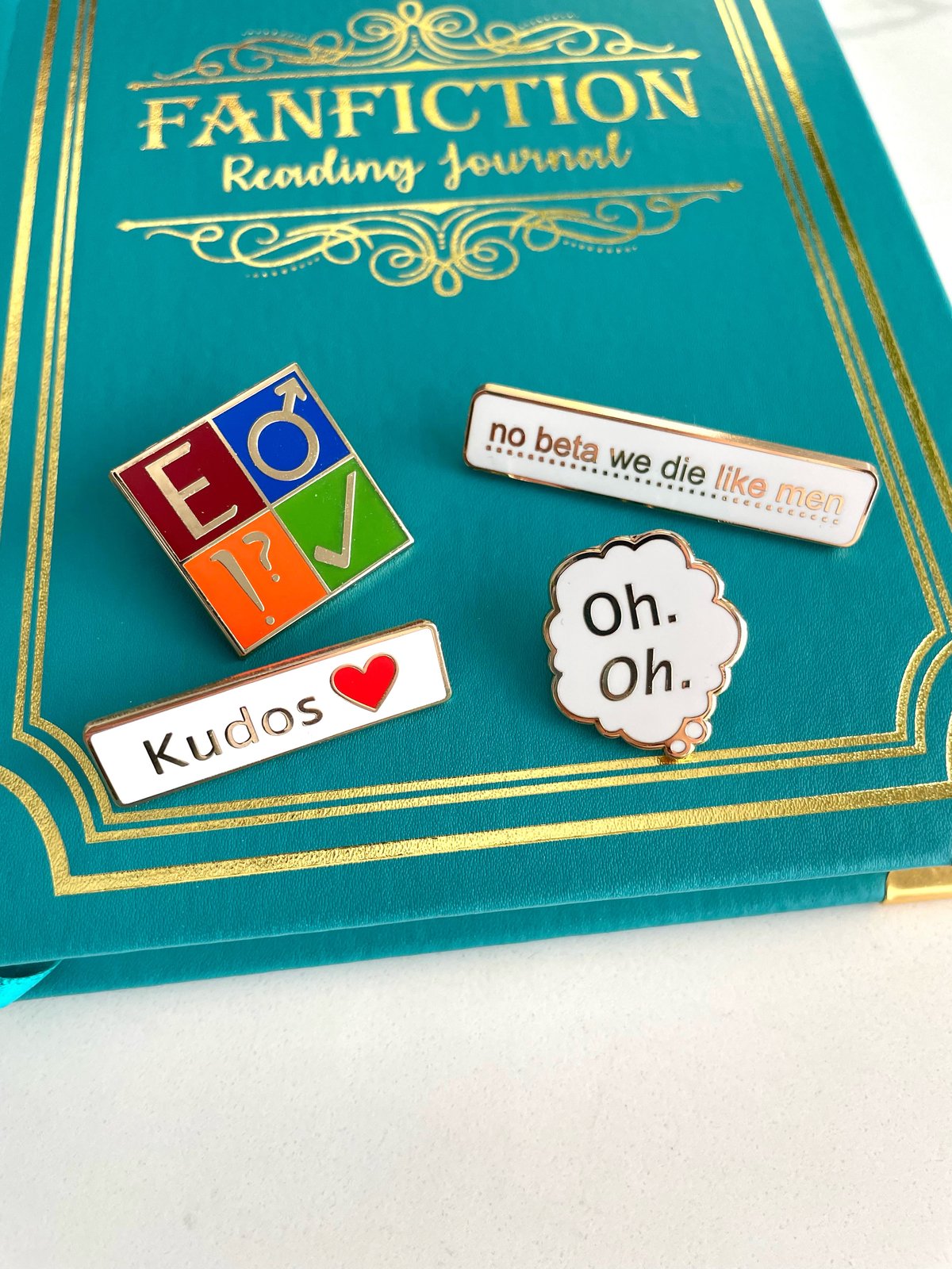 Image of Fanfiction enamel pins