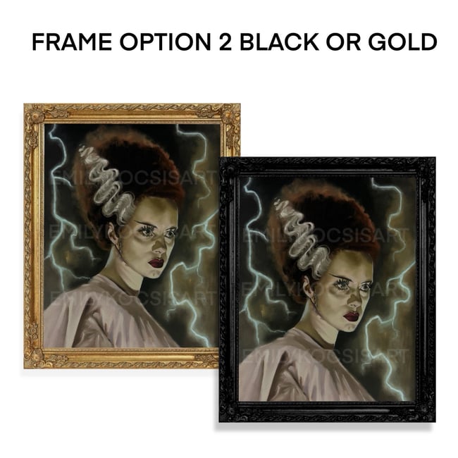 ‘Bride of Frankenstein’ Original 9x12 Oil Painting