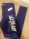 Loyalty leggings navy blue pink la 