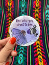 Asexual Bee Sticker