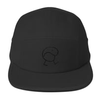 Image 2 of Jamingus 5 panel Cap black stitching 