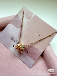 Image 8 of 3 ring necklace 金圈项链