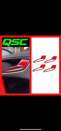 X4 Audi A1 Interior Handle Overlays Stickers 
