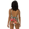 BOSSFITTED Colorful Cheetah Print One-Piece Swimsuit
