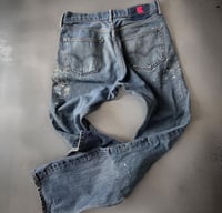 Image 2 of REWORKED “ PAINT DESTROYED”LEVIS