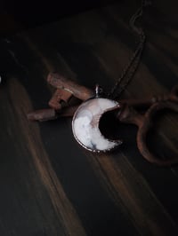 Image 4 of Flower Agate Crescent Moons