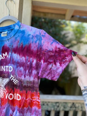 Image of SMALL Scream Into The Void Tie Dye Shirt