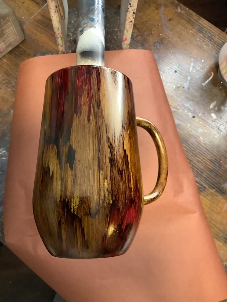 Image of 16oz Woodgrain with red