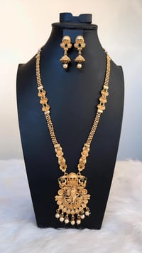 Image 1 of Bandana_Ranihar Style Radha-Krishna Temple Jewelry  