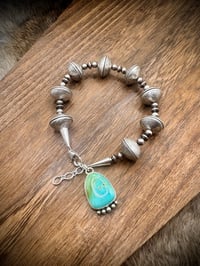 Image 4 of Mercury Dime & Sterling Pearls Bracelet with Charm - MADE TO ORDER