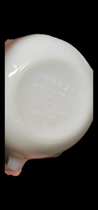 Image 8 of Set of 2 pyrex Opal White Milk Glass Coffee/Tea Mugs