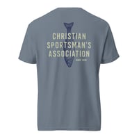 Image 4 of Christian Sportsman's Association - Trout Unisex garment-dyed heavyweight t-shirt 