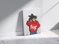 Image 2 of Canvas Dragon Ball Goku Hypebeast x Supreme (Limited Edition)