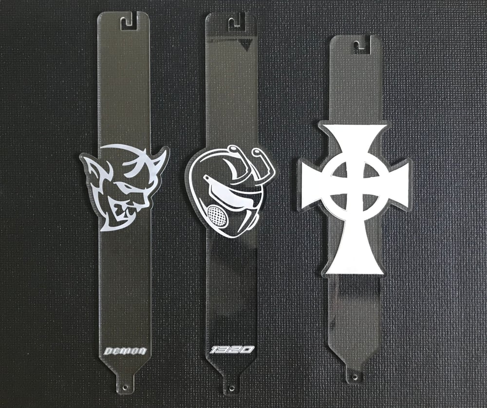 In-Stock Etched Icon Hood Props