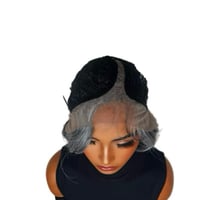 Image 6 of Davany| Silver Gray Layered Lace Front Wig