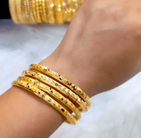 Image 3 of 4 Pieces Gold Plated Bangles Set_GPB_1220