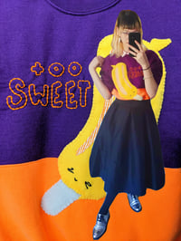 Image 2 of creamsicle - handsewn sweater