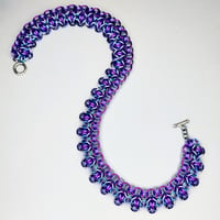 Image 3 of Purple Rondo a La Byzantine Necklace