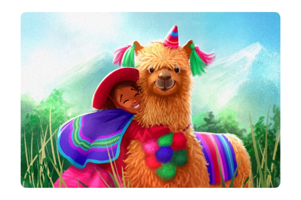 Image of Fine Art Print Lama