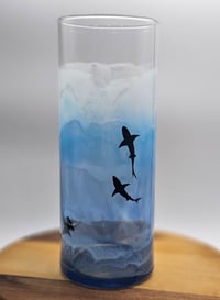 Image 1 of swimming shark vase