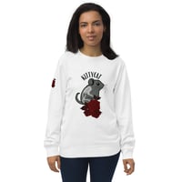 Image 2 of Mouse kitty cat Unisex organic sweatshirt
