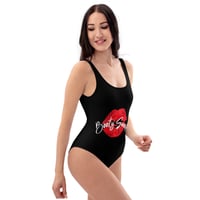 Image 4 of The Booty Sweet Girl One-Piece Swimsuit Black