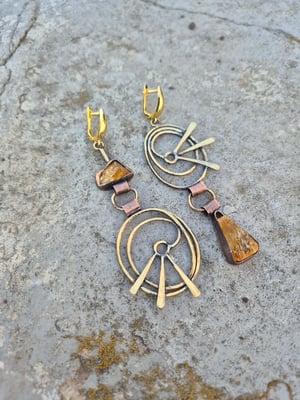 Sunny earrings with citrine 