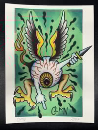 Flying Eyeball Print