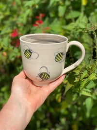 Image 1 of Large Bee Decorated Mugs