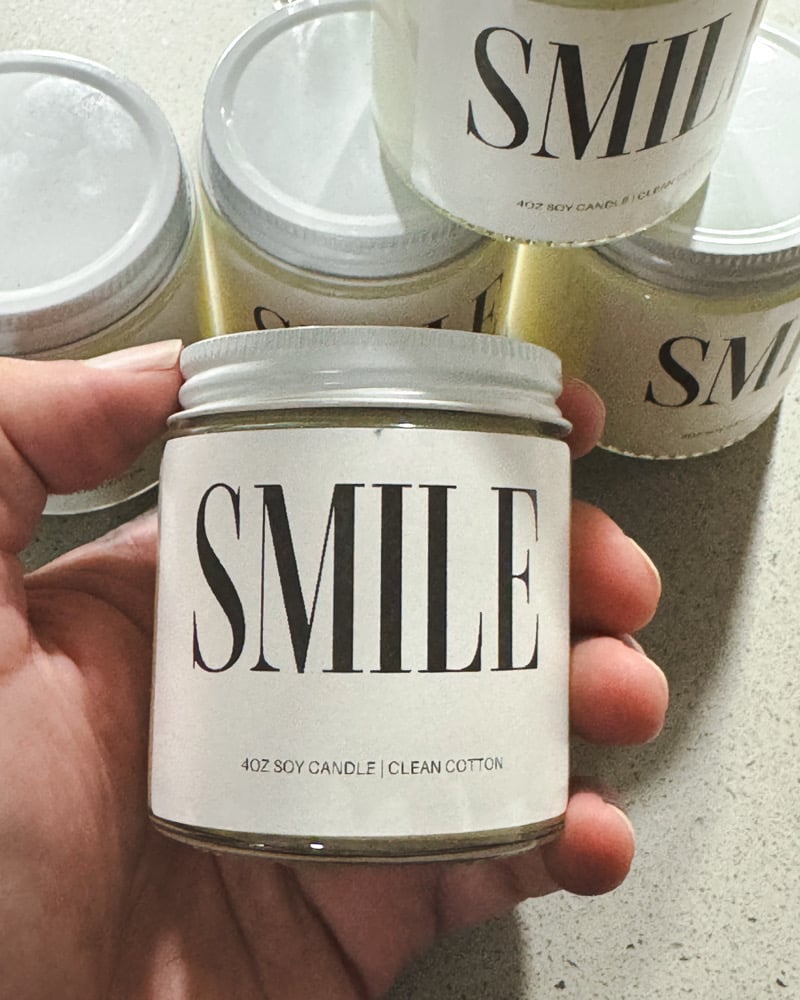 Image of SMILE 😊 CANDLE 🕯️ 