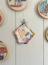 Image 4 of Angular Quilt - small hand sewn quilt 
