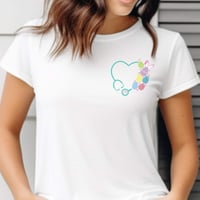 Image 1 of Easter Egg Stethoscope Tee