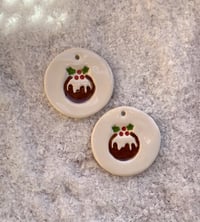 Image 1 of Christmas Pudding tags.  Set of 2.
