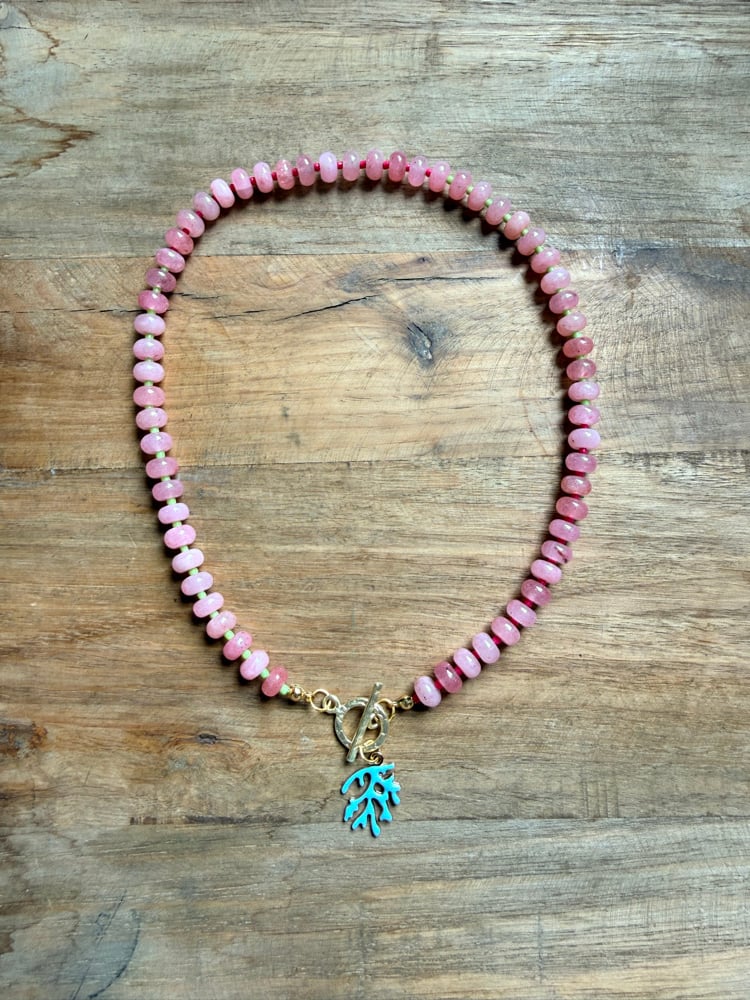 Image of Stone Beaded Necklace - Solids