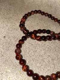 Image 2 of Red Tiger Eye Bracelet 6mm