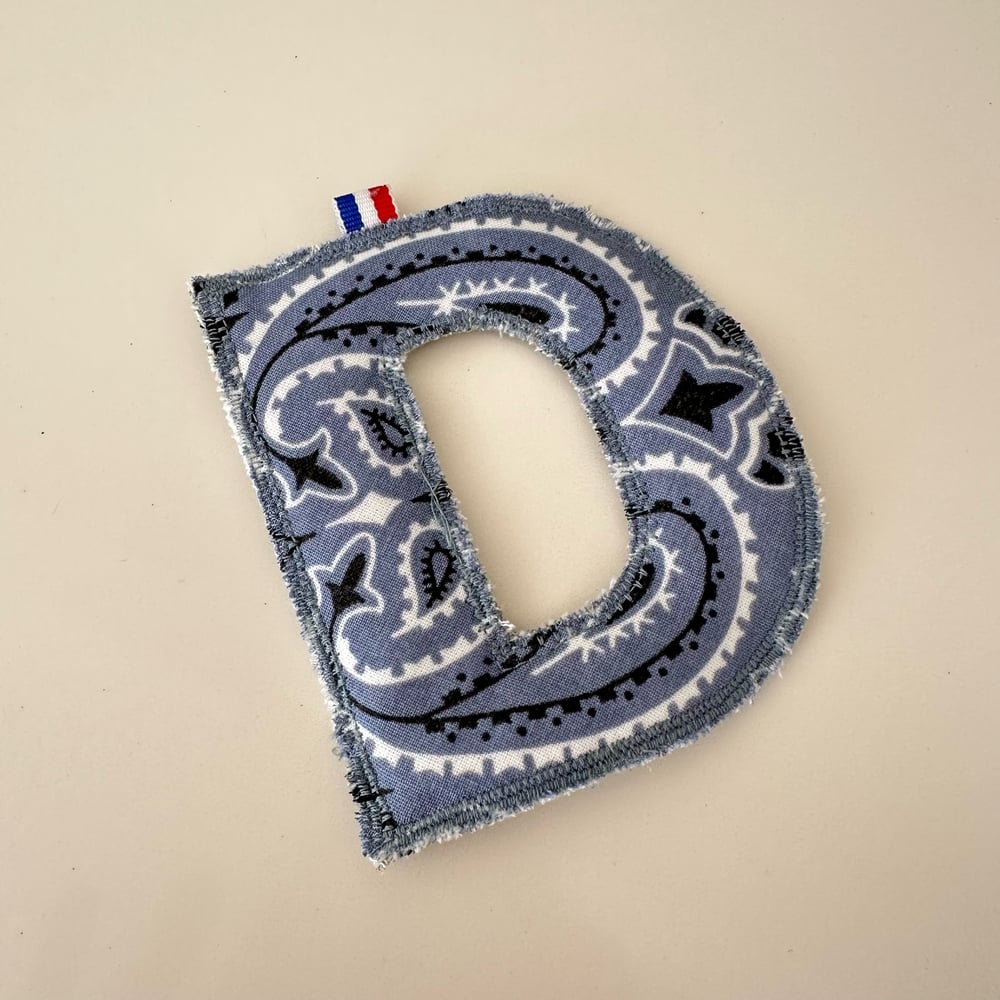 Image of Bandana letter tag